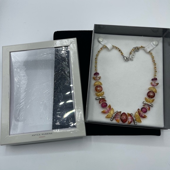 ANTICA Murrina Venezia Murano Italian Glass Necklace - Picture 7 of 10